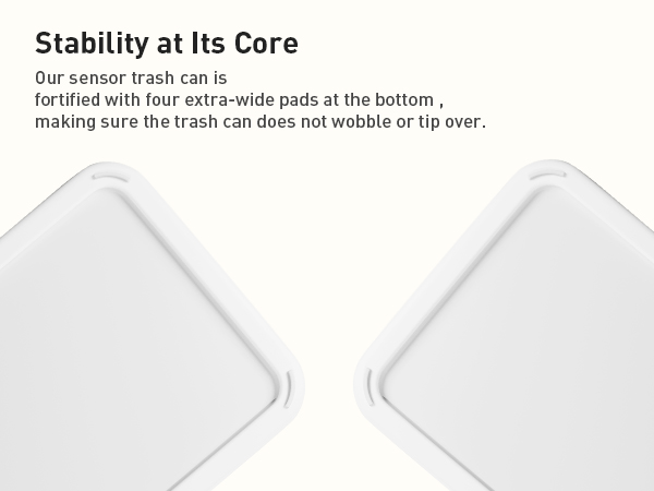 white bathroom trash can Stable