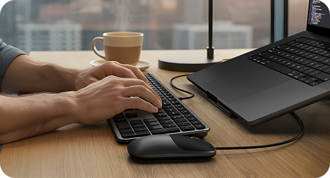 Slim LX3 Wired Keyboard
