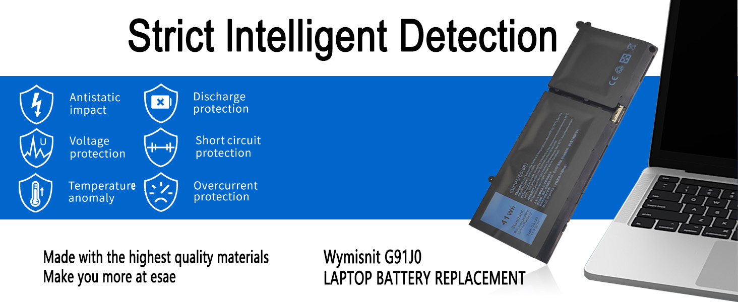 G91J0 Battery for Dell Inspiron 15 3511 3520 13 5330