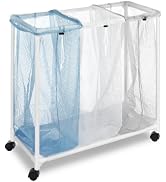 Whitmor Triple Laundry Sorter with Wheels