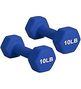 PONE FIRST Dumbbell Hand Weight Pairs – Neoprene Dumbbell Exercise &amp; Fitness For Home Gym Equipme...