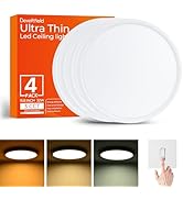 Dcvoltfield 4Pack LED Flush Mount Ultra Thin Ceiling Light Fixture 15.8Inch,32W 3200LM, Dimmable ...
