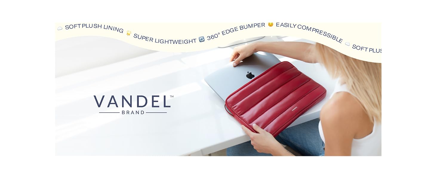 cute puffer sleeve aesthetic laptop cover quilted 14 inch case 15 inch 16 inches laptop case tablet