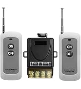 VONVOFF Wireless Remote Switch,DC12V/24V/48V/72V Car Kill Switch with 984FT Long Range,Wireless O...