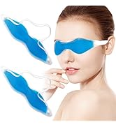 Cooling Eye Mask, Reusable Cold Eye Mask for Hot Cold Treatment for Eye Strain, Eye Swelling, Eye...