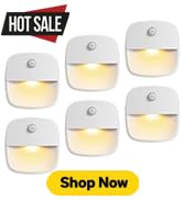 AMIR Motion Sensor Light Indoor, Upgraded Battery-Powered LED Night Light with PIR Technology for...