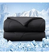bedsmile Cooling Comforter Queen Size, Double-Sided Cold Tech Fabric Quilted Bed Comforters Cooli...