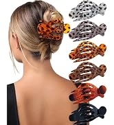 AWAYTR 6Pcs Upgrade Large Flat Hair Claw Clips for Women Girls, 5" Non-slip Duckbill Hair Clips f...