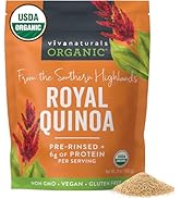 Viva Naturals Organic Quinoa,24 oz (1.5 lb)-Gluten Free and Vegan Complete Plant Protein,Easy to ...