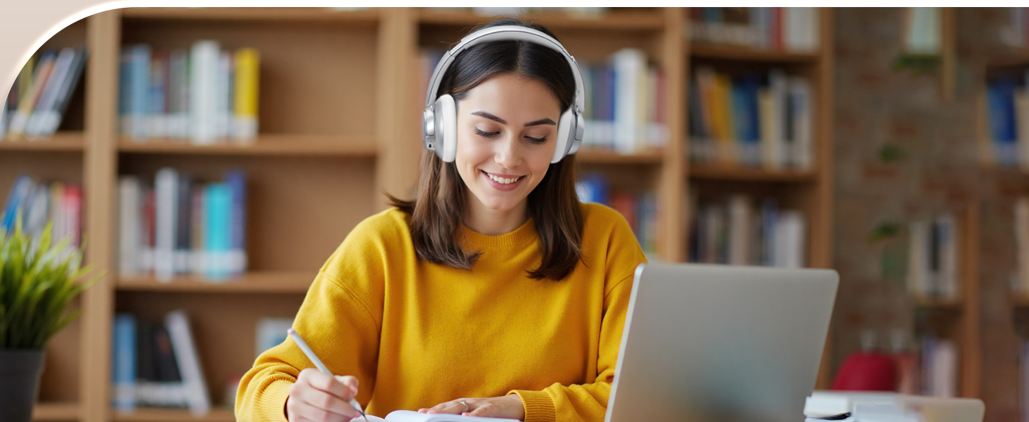 Noise Cancelling Headphones Bluetooth Headphones Wireless Headphones with Mic