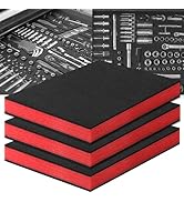 DGSL Tool Box Foam 3Pack,16x12x2 In Tool Box Foam Organizer,Foam Inserts for Cases,Cuttable Polye...