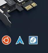 BrosTrend 2.5GB Linux Compatible NIC, PCIe Network Adapter for Ubuntu, Fedora, Debian, Mint, Kali