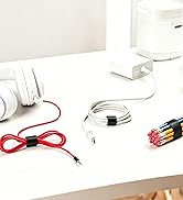 16 Sets Hook and Loop Tape Sticky Back, 1 in. x 4 in. Double-Sided Adhesive Strip with 40 Sets Ho...