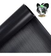 BENECREAT Custom Fursuit Eye Mesh, 39x11.8inch Black PVC Net 0.3mm Thick Waterproof Printable Mes...