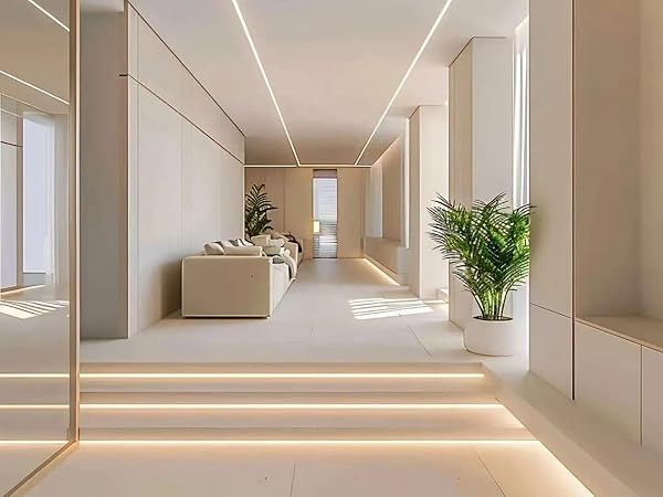 3500K COB LED Strip light for Room hallway, Bendable, Dimmable, Cuttable, Flexible, Durable, Small