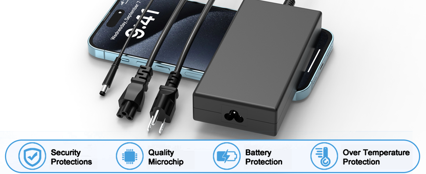 180w laptop charger compatible with dell dock charger