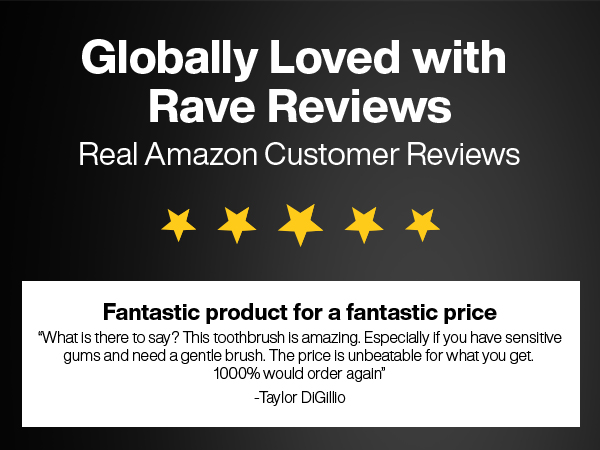 AquaSonic Black Series Electric Toothbrush safe for sensitive teeth