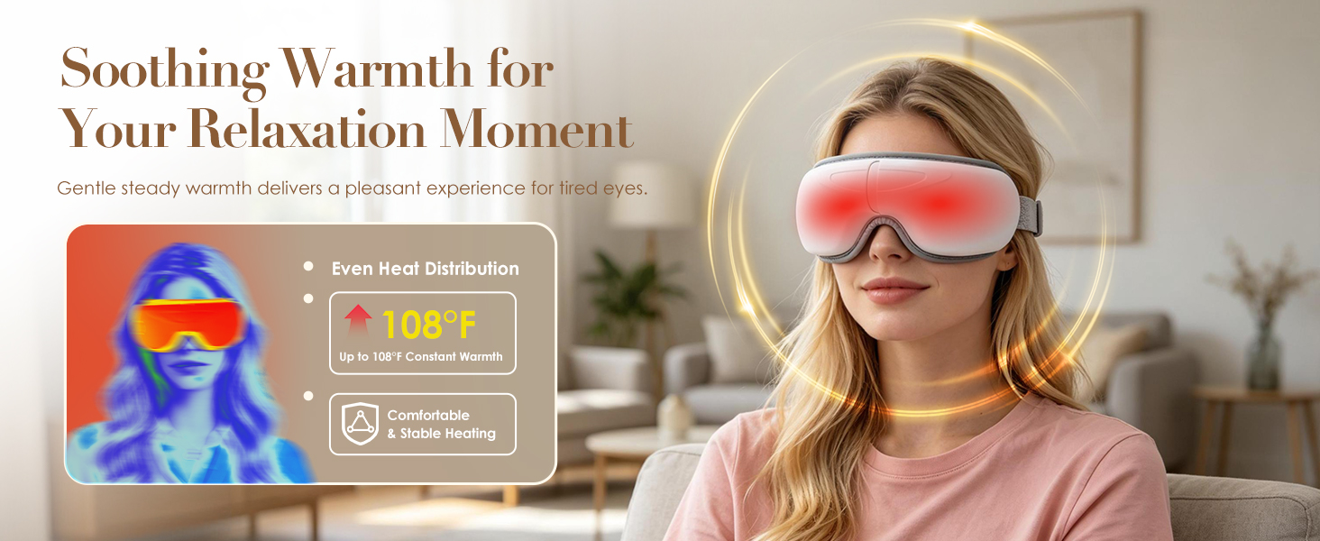 eye massager with heat and cooling