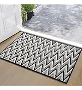 Indoor Door Mat 17x30, Dirt Resistant &amp; Absorbent Doormat, Non-Slip Rubber Backing Front Door mat...