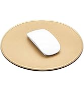 ProElife Mouse Pad for Computer Laptop Accessories, Anti Slip Cute Round Mouse Pad Waterproof PU ...