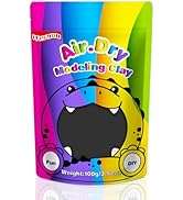 ifergoo Black Air Dry Clay, DIY Creative Modeling Clay for Kids, Super Light Magic Clay for Kids ...
