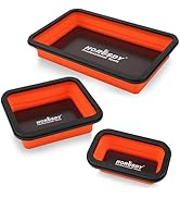 HORUSDY 3-Piece Magnetic Parts Tray Set, Tool Trays for Storage Organizer Screw, Bolts, Washers, ...