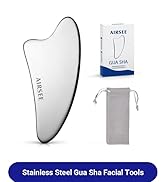 AIRSEE Gua Sha Facial Tools, Stainless Steel Gua Sha Board, Tighten Skin Massage, Beauty Tool for...