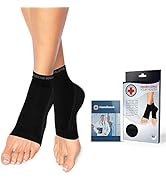 Doctor Developed Copper Foot Sleeves/Plantar Fasciitis Socks (Pair) and Doctor Written Handbook -...
