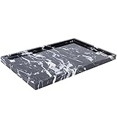 100% Natural Marble Serving Tray Luxury Marble Storage Tray for Home Decor Stone Tray for Bathroo...