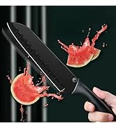 KUJOBUY Set of 6 Chef Knifes Veggie Meat Stainless Steel Knives Kitchen Knives for Cooking Meat K...