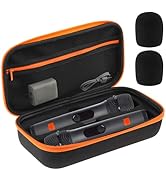 Lifexciting 11.41x6.1 inch Wireless Microphone Case with 2 Mic Foam Fit for JBL Wireless Two Micr...