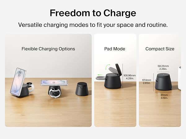 3-in-1 wireless charging station