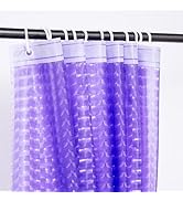 XXMOTP Shower Curtain Liner, Waterproof EVA 3D Shower Curtains with Duty Heavy Bottom Magnets and...
