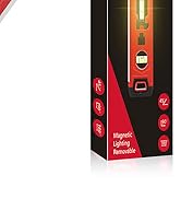 KATA Torpedo Level Magnetic with Light: 9 Inch Shockproof Small Leveler Tool with Ruler - 3 Bubbl...