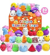 30 Pack Squishy Toys, Kawaii Party Favors for Kids 3-5, 4-8, 8-12, Treasure Box Toys for Classroo...