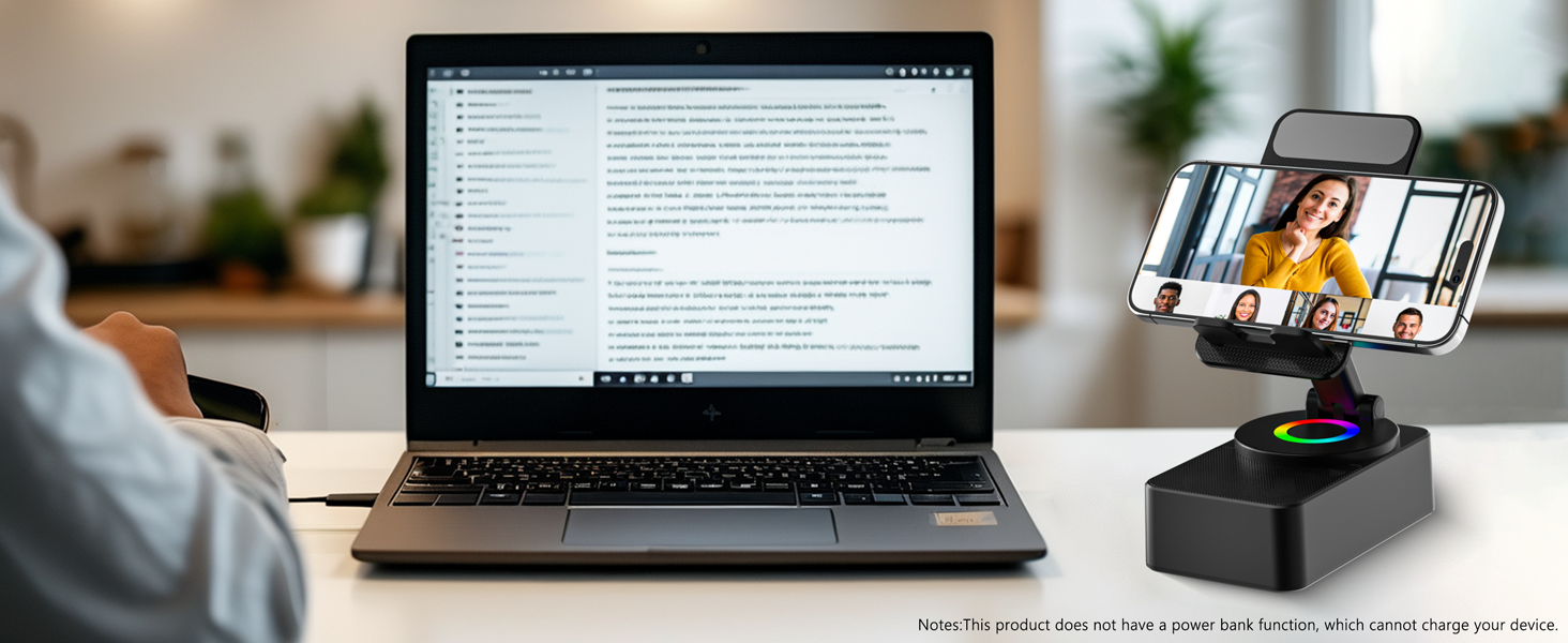 Cell Phone Stand with Wireless Bluetooth Speaker