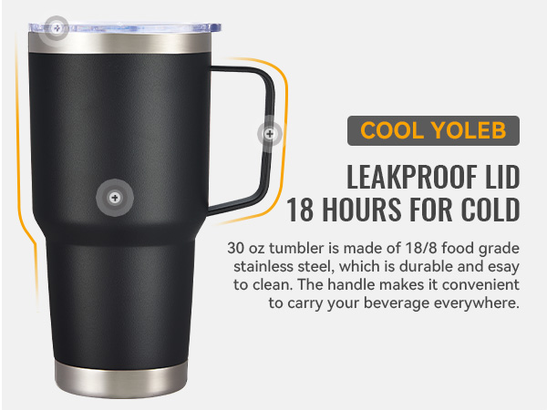 leak proof stainless steel tumbler