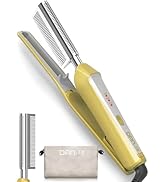 V-Shaped Titanium Hot Comb for Wigs &amp; Natural Black Hair, Dual Voltage 100–240V Pressing Comb wit...