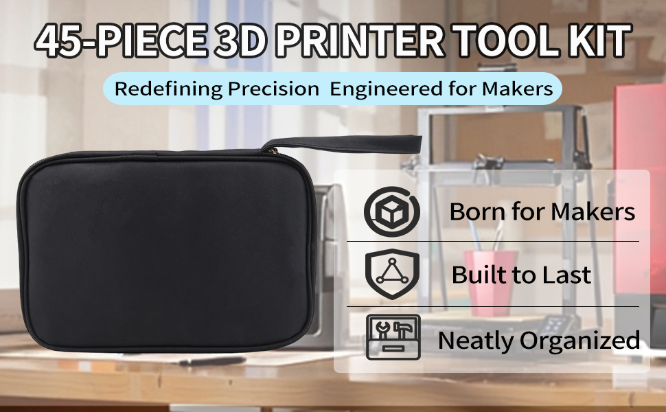 3D Printer Tool Kit with Case &amp;amp; Accessories for All FDM/SLA 3D Printers Maintenance Tools