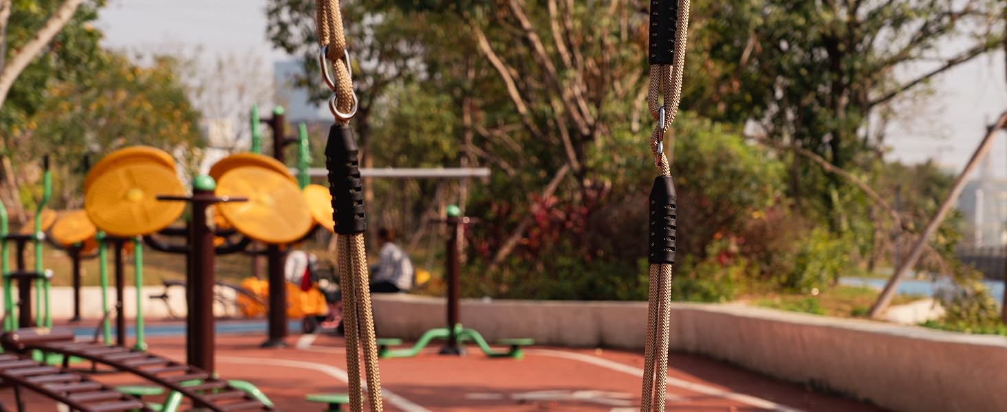 BeneLabel Non-Slip Swing Seat with Adjustable Rope and Carabiners