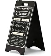 A-Frame Chalkboard 15"×30" Double-Sided Sandwich Chalkboard- Foldable Sturdy Outdoor Sandwich Boa...