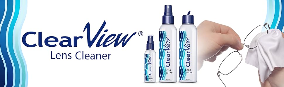Clear view lens cleaner