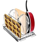 VEVOR Pan and Pot Rack, Expandable Pull Out Under Cabinet Organizer, Cookie Baking Pans tray Orga...