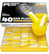 Peace&amp;Quiet PQ Small Ear Plugs for Sleeping - 40 Earplugs for Sleep, Snoring, Small Ear Canals, N...