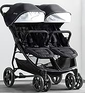 Jeep Destination Ultralight Side x Side Double Stroller, Midnight