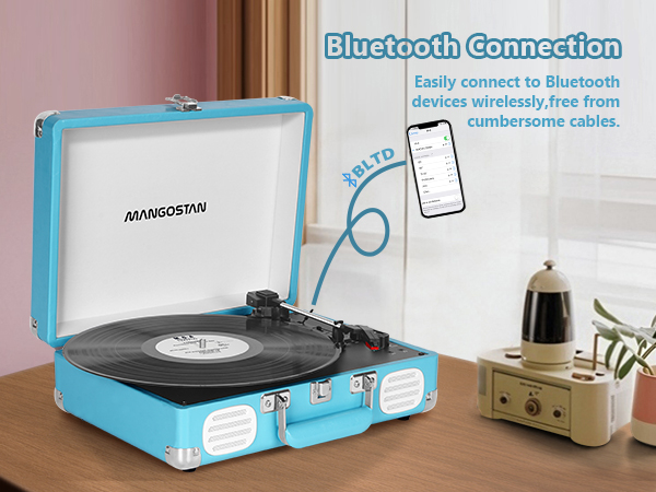vinyl record turntable for vinyl records record player bluetooth