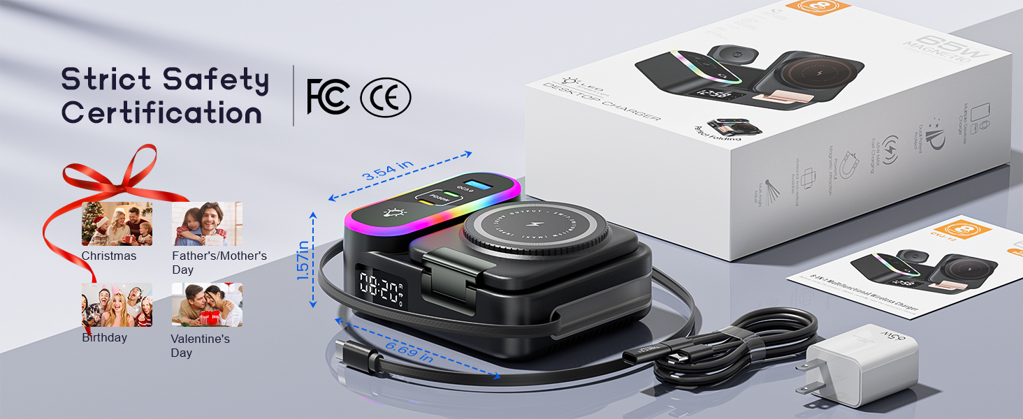 charging station 8 in 1 wireless charger multi device charger Apple