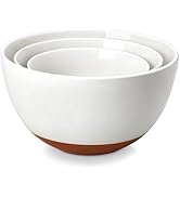 MALACASA Ceramic Mixing Bowls, Large Serving Bowls for Mixing, Cooking, Prepping, Baking, Salad, ...