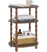 MaxSmeo Side Table, 3-Tier Small End Table, Modern Oval Night Stand Accent Table for Living Room,...