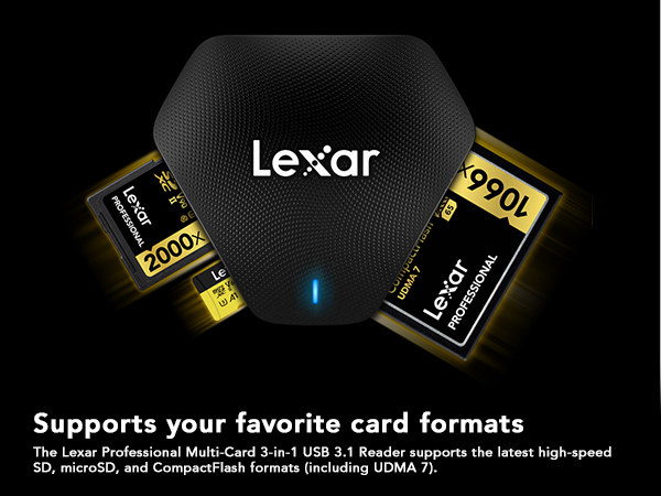 Supports your favorite card formats